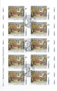 LVZpost Leibzig, Leibziger Disposition, Luther Briefmarken, Martin Luther