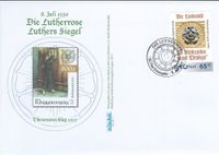 08.07.2017, LVZpost Leibzig &quot;Die Lutherrose&quot; Martin Luther, Reformation, Luther Briefmarken