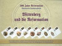 Illustrierte Sonderedition Wittenberg und die Reformation, Luther, Briefmarke, Martin Luther, Luther Briefmarken