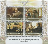 Martin Luther, John Calvin, Reformation, Protestantismus, Gabun, Luther Briefmarken