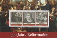 2017.10.31_500 Jahre Reformation Martin Luther - Briefmarkenblock postfrisch &Ouml;sterreich