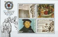 28.12.2017 Niger &quot;500 Jahre Reformation&quot; Martin Luther, Luther Briefmarken