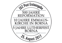 LVZpost, Leibzig, Emmauskirche, Borna, Martin Luther, Luther, Briefmarke, Reformation, Luther Briefmarken, LVZ Post - Emmauskirche - eine Kirche in Bewegung, Luther Briefmarken