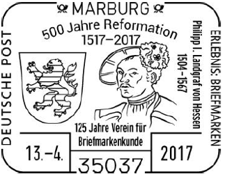 Philipp I. Landgraf von Hessen Stempel-Nr.: 06/060, Martin Luther, Reformation, Luther Briefmarken