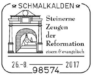 Schlossblick auf Schmalkalden, Schmalkalden, Martin Luther, Luther Briefmarken
