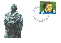 Privatpost Nordkurier, Individual Briefmarke, Luther Briefmarken, Martin Luther