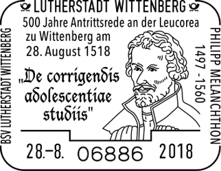 Philipp Melanchton, Sonderstempel Wittenberg, Ganzsache, Martin Luther, Luther Briefmarken