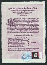 500 Jahre Reichstag zu Worms, Martin Luther, Luther Briefmarken, Worms, Karl V, Kaiser Karl V, Das Wormser,