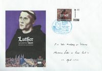 17. April 2017 Sonderstempel 500 Jahre Luther vor Kaiser und Reich - Gendenkumschlag