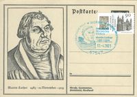 17. April 2017 Sonderstempel 500 Jahre Luther vor Kaiser und Reich