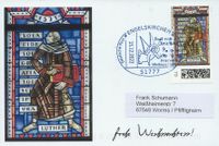 2022 Luther Weihnachtsmarke Individual 70 Cent , Luther Briefmarken, Wormser Dom, Kirchenfenster Wormser Dom