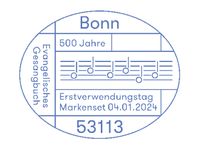 Sonderpostwertzeichen &bdquo;500 Jahre Evangelisches Gesangbuch&ldquo;