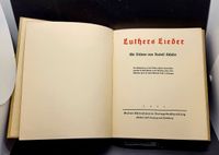 Luthers Lieder. Mit Bildern von Rudolf Sch&auml;fer. Verlag: G. Schloe&szlig;mann Verlag. 1931