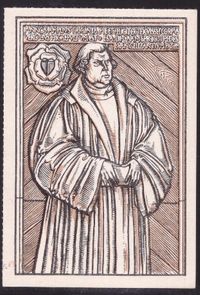 Sammelbild Luther, Sammelbilder, Flei&szlig;m&auml;rkchen, Luther Briefmarken