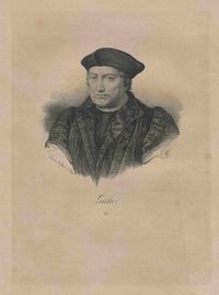 Portr&auml;t Martin Luther, Lithographie Luther, Paris - LM, Martin Luther, Lithographie Paris , Luther Briefmarken