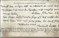 Doctor Martin Luthers eigenh&auml;ndige Unterschrift unter seinem Bilde