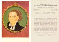 Sammelbild Katharina von Bora; Luther Briefmarken
