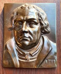 Martin Luther Portrait Relief