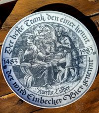 Einbecker Bier, Martin Luther, Goebel Wandteller, Werbung
