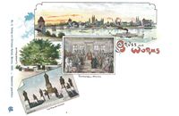 1898 Postkarte Worms