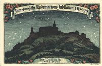 1917 Wartburg 1690; 1917 12 Postkarten; Paul S&uuml;&szlig; AG M&uuml;geln Dresden, Martin Luther, Luther Postkarten