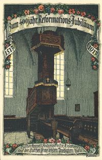1917 Lutherkanzel Eisleben; 1917 12 Postkarten; Paul S&uuml;&szlig; AG M&uuml;geln Dresden, Martin Luther, Luther Postkarten