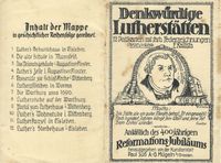 1917 12 Postkarten; Paul S&uuml;&szlig; AG M&uuml;geln Dresden, Martin Luther, Luther Postkarten