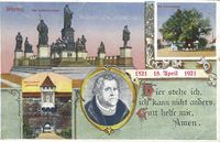 Luther-Denkmal Worms, Reformationsdenkmal Worms, Ernst Rietschel, Worms, Martin Luther Briefmarken, Luther Postkarten, Luther Motiv