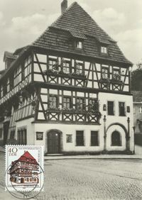 1978.01.24_Lutherhaus Eisenach Maximumkarte Michel-Nr DDR 2298