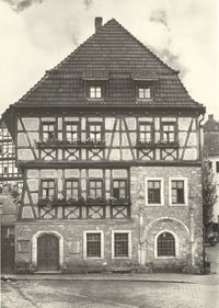 1983 DDR Postkarte Haus der Frau Cotta in Eisenach Luhter wohnte bei Ihr als Lateinsch&uuml;hler