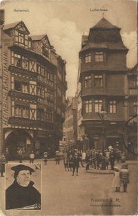 Lutherhaus; Kannengie&szlig;erstra&szlig;e Frankfurt am Main, Luther in Frankfurt