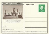 Postkarte: Lernt Deutschland kannen Lutherdenkmal Worms Ganzsache, Lutherdenkmal Worms, Reformationsdenkmal Worms
