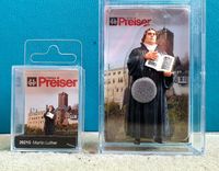 Lutherfigur, Lutherskulptur, Reformationsjubil&auml;um , Luther Figuren Spur H0 und G, Preiser Miniaturfigur Martin Luther,