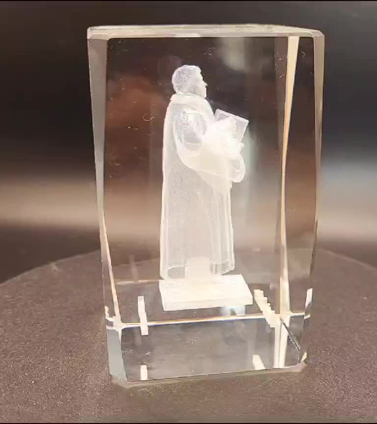 Luther-Denkmal vor Hamburger Michel: Mini-Ausgabe aus Glas