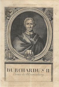 1720 Bischof Burchard II - Kupferstich