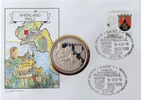 Rheinland-Pfalz Numisbrief vom 16.09.1993 mit Medaille PP