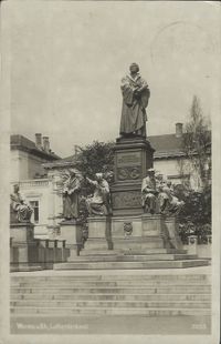 Postkarte Lutherdenkmal Worms