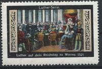Vignette Worms 1921 - 400 Jahre Reformation - RZW, Martin Luther 1521, Worms