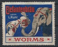Vignette Worms Elefant, Brauerei Elefantenbr&auml;u von Louis R&uuml;hl , Brauerei, Elefantenbr&auml;u, Louis R&uuml;hl