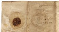 Siegel K&ouml;nig Heinrich IV, Worms, Urkunde