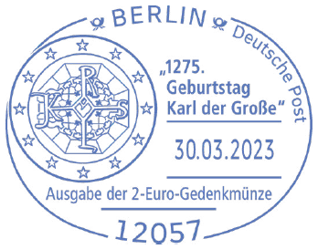 1275. Geburtstag Karl der Gro&szlig;e, Stempel-Nr.: 06/019, Worms