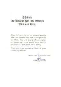 Autogramm, Oberb&uuml;rgermeisters &quot;Heinrich V&ouml;lker&quot; SPD; Wormser Theater, St&auml;dtisches Spiel- und Festhaus, Worms, Das Wormser